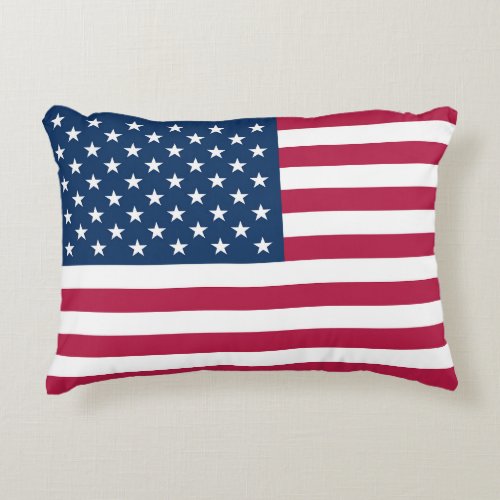 American flag accent pillow