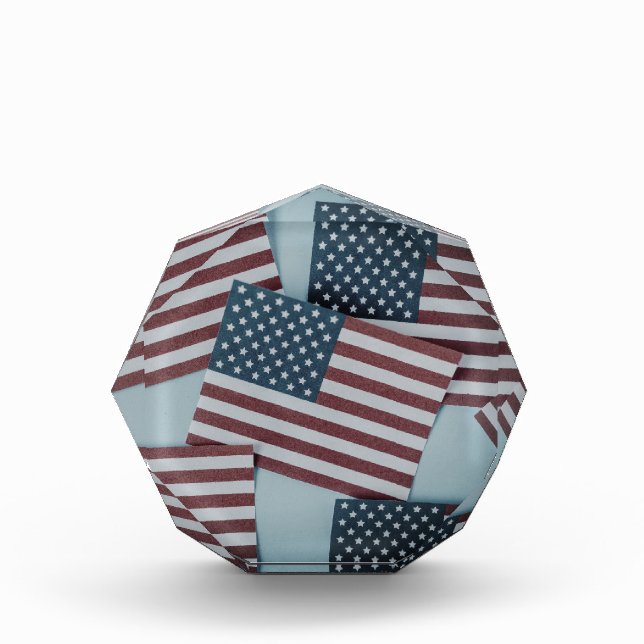 American Flag Acrylic Award (Front)