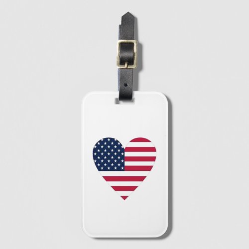 American Flag Acrylic Luggage Tag