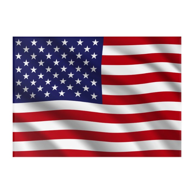 American Flag Acrylic Print (Front)
