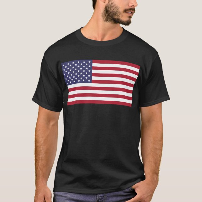 American Flag (add words if you want to) T-Shirt (Front)