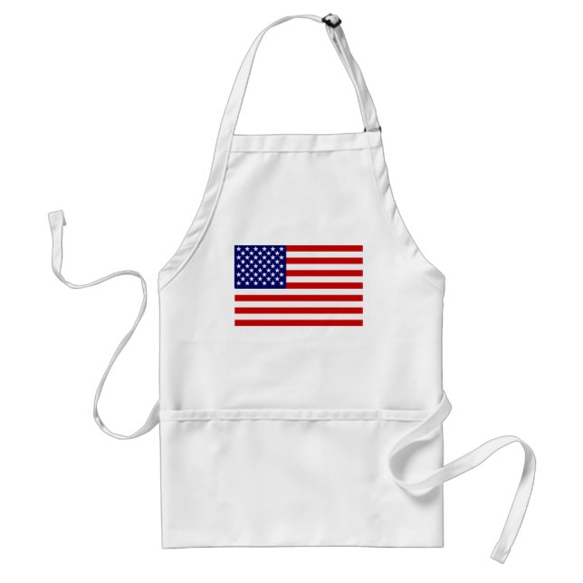 American flag adult apron (Front)