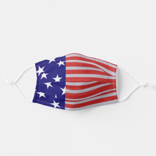 American flag adult cloth face mask