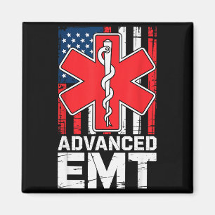 American Flag Advanced Emt Aemt Medical Technician Magnet