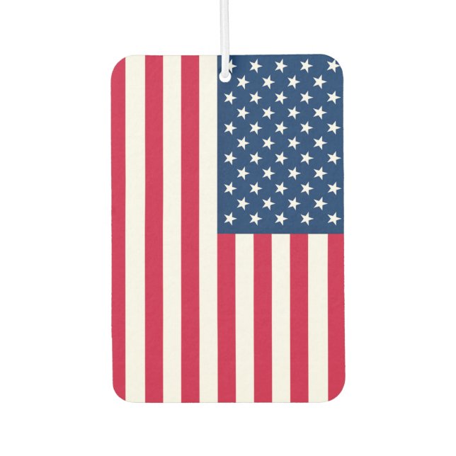 American Flag Air Freshener Patriotic USA (Front)