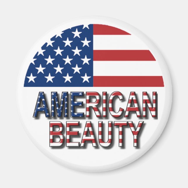 American Flag - American Beauty fridge magnet (Front)