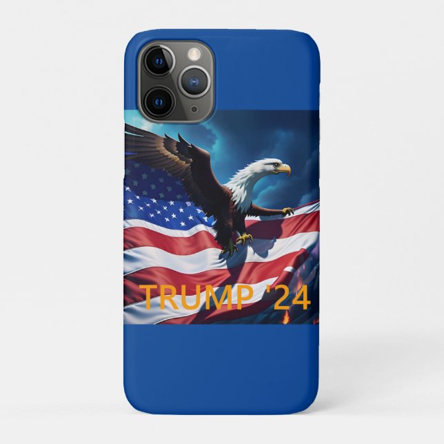 American Flag American Eagle TRUMP 2024 Case-Mate iPhone Case (Back)