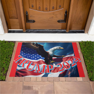 American Flag American Eagle TRUMP 2024 Doormat