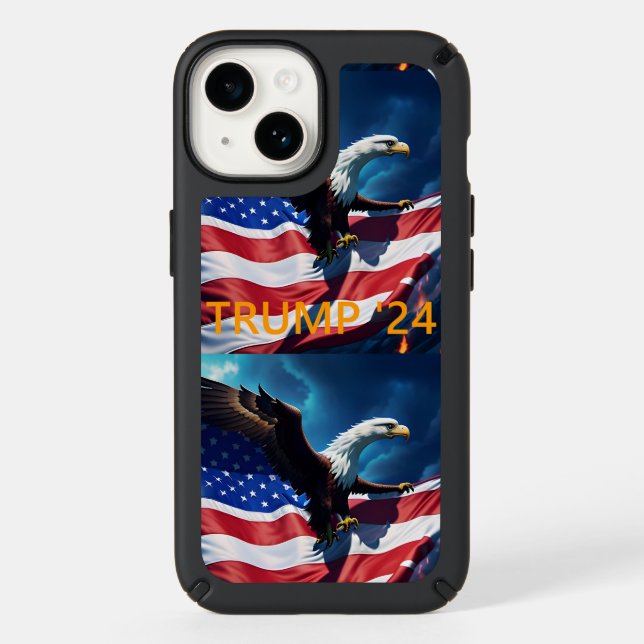 American Flag American Eagle TRUMP 2024 Speck iPhone Case (Front)