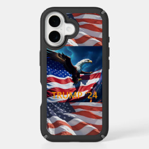 American Flag American Eagle TRUMP 2024 iPhone 16 Case