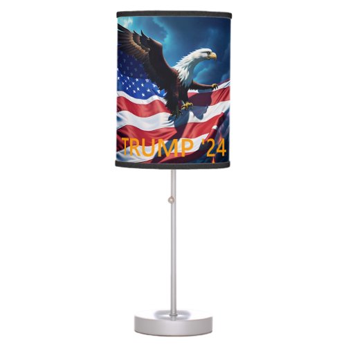 American Flag American Eagle TRUMP 2024 Table Lamp