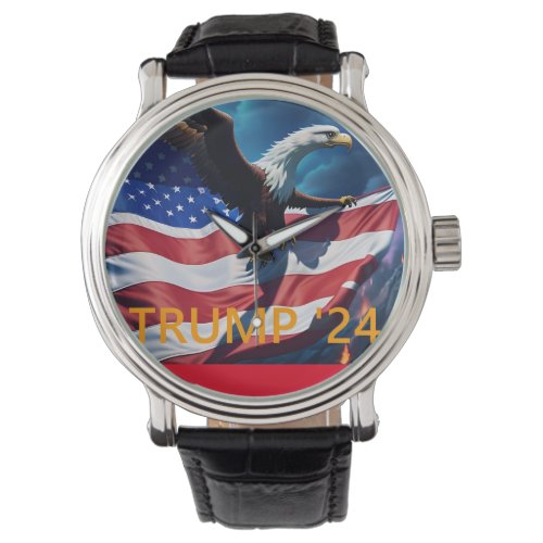 American Flag American Eagle TRUMP 2024 Watch