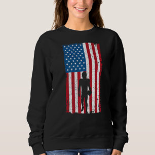 American Flag American Football Sweatshirt