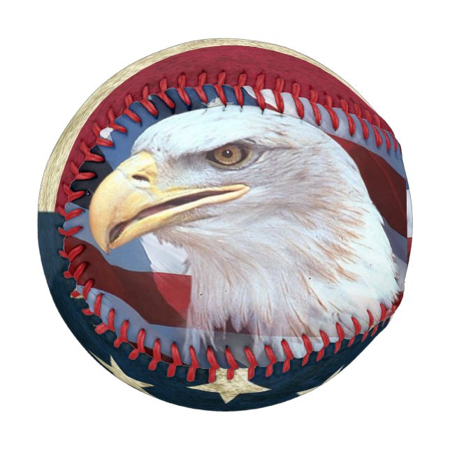 American Flag and Bald Eagle Baseball (Front Left)