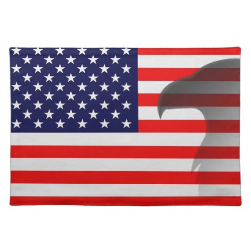 American Flag And Bald Eagle Placemats