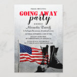 American Flag and Boots Going Away Party| Military Invitation