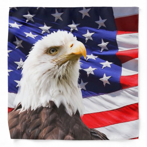 American Flag and Eagle Bandana
