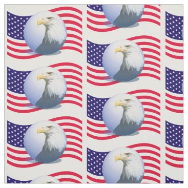 American Flag And Eagle Fabric American Flag And Eagle Fabric