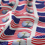 American Flag And Eagle Fabric