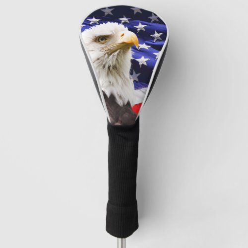 American Flag and Eagle Golf Head Cover