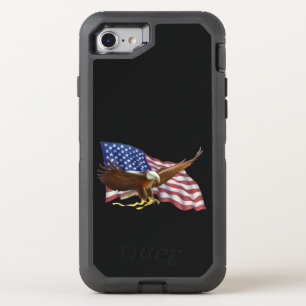 American Flag and Eagle OtterBox Defender iPhone SE/8/7 Case