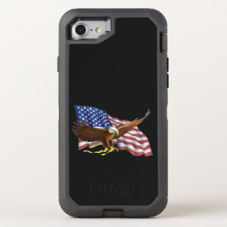 American Flag and Eagle OtterBox Defender iPhone SE/8/7 Case