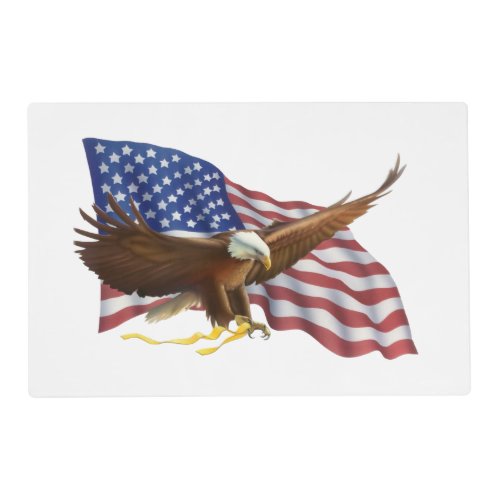American Flag and Eagle Placemat