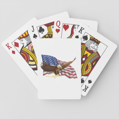 American Flag and Eagle Poker Cards