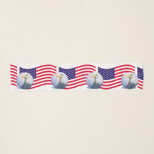 American Flag And Eagle Scarf