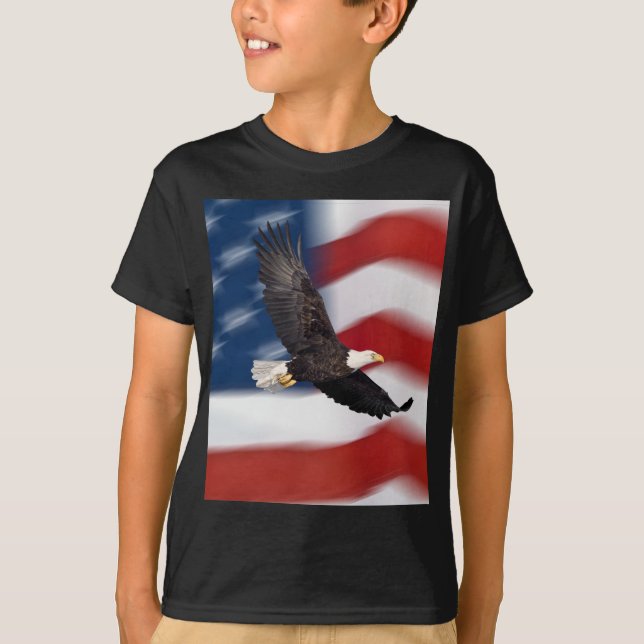 American flag and eagle T-Shirt (Front)
