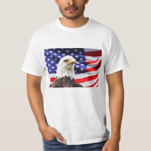 American Flag and Eagle T_Shirt