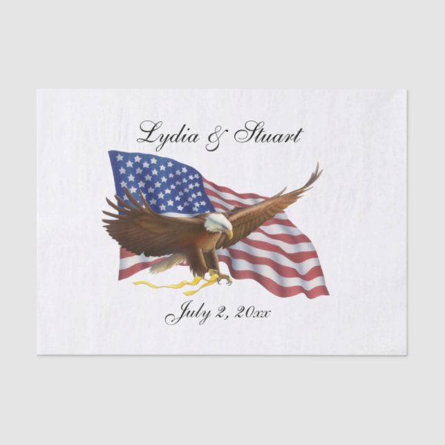 American Flag and Eagle  Tissue Paper (Front)
