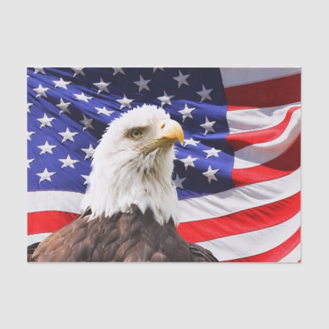 American Flag and Eagle Tissue Paper (Front)