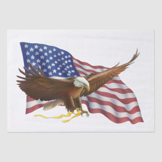 American Flag and Eagle Tissue Paper (Front)
