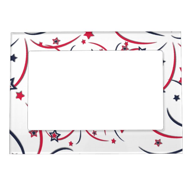 American Flag and Fireworks Magnetic Frame (Front)
