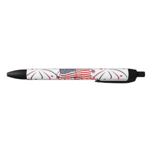 American Flag and Fireworks Pen