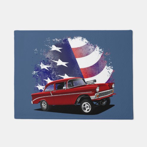 American Flag and Gasser Doormat