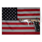 American Flag and Gun Card