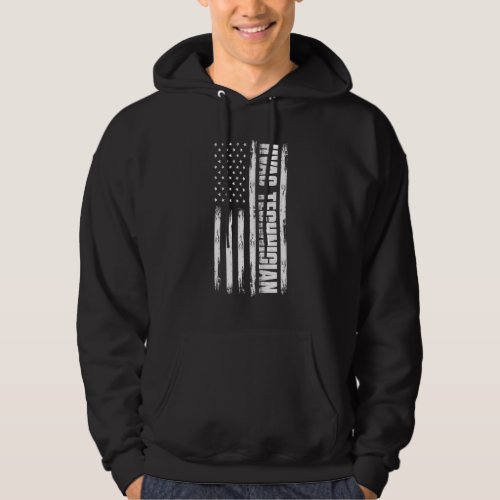 American Flag And Hvac Technician Hoodie