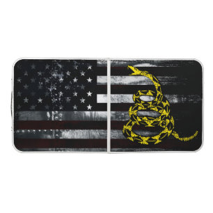 American Flag and Snake Pong Table