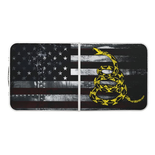 American Flag and Snake Pong Table (Top)