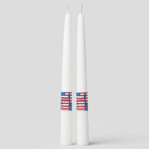 American Flag and Statue of Liberty Taper Candle