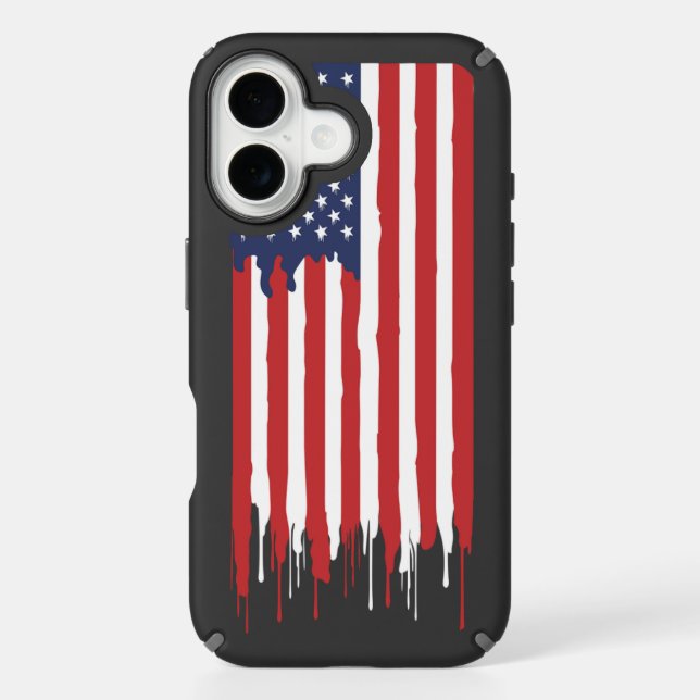 American Flag Apple iPhone 16 case (Front)
