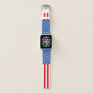 American Flag Apple Watch Band