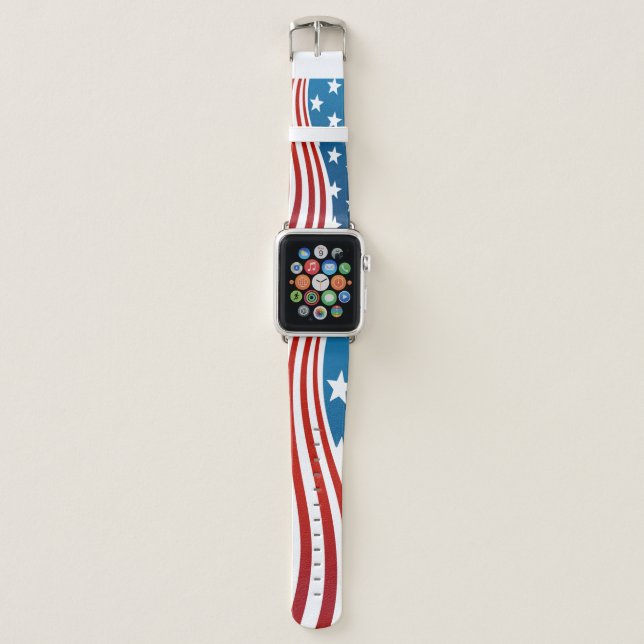American Flag Apple Watch Band (Front)