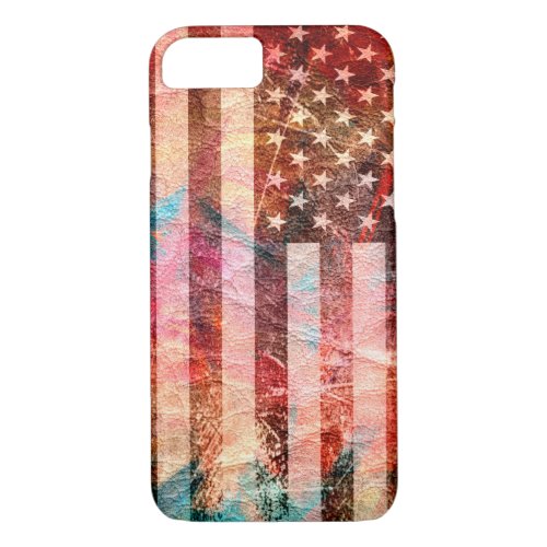 American Flag Art 2 iPhone 87 Case