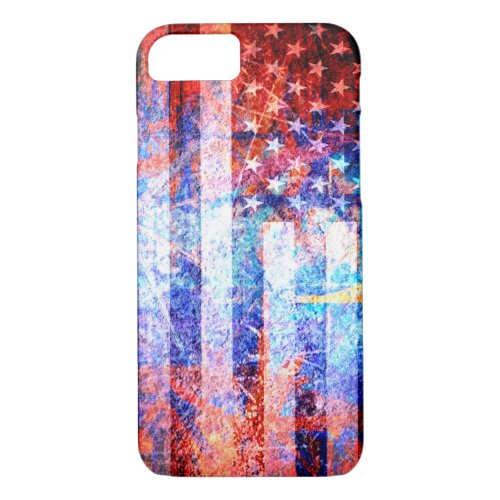 American Flag Art 5 iPhone 87 Case