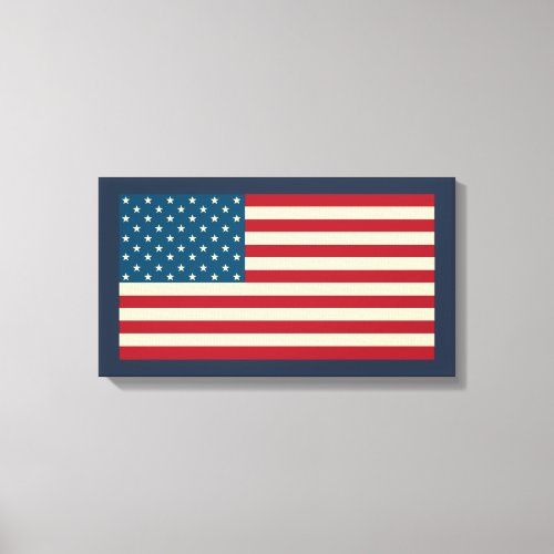 American Flag Art Canvas Print