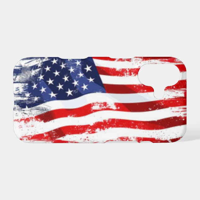 American Flag Art iPhone Case Mate Patriotic Phone (Back Horizontal)