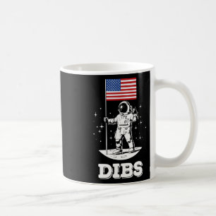 American Flag Astronaut Space 4th Of July American Coffee Mug
